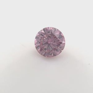 0.51ct Round shape 5PP Fancy Intense Purplish Pink Certified Australian Pink Diamond, ARG04
