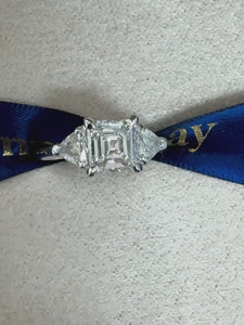 asscher cut diamond engagement rings sydney australia custom jewelry