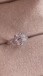 oval cut diamond three stone engagement rings perth australia custom design 