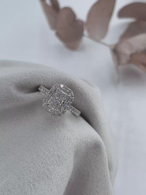 radiant cut diamond engagement rings brisbane australia for sale