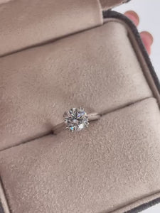 round brilliant cut diamond solitaire engagement rings sydney custom design