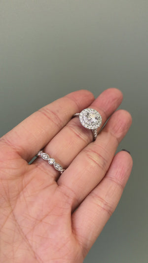 round brilliant cut diamond halo engagement rings sydney australia best price