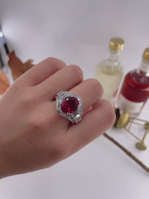 oval cut ruby diamond engegement rings sydney wholesale price