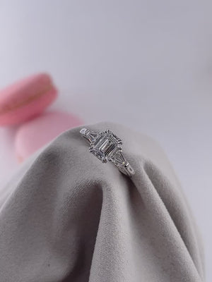 emerald cut diamond engagement rings perth australia custom jewelry