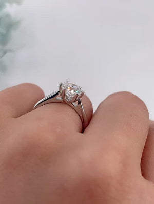 round brilliant cut diamond solitaire rings melbourne australia unique design 