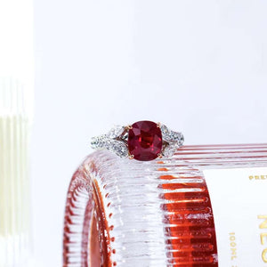 cushion cut ruby diamond engagement rings melbourne original design