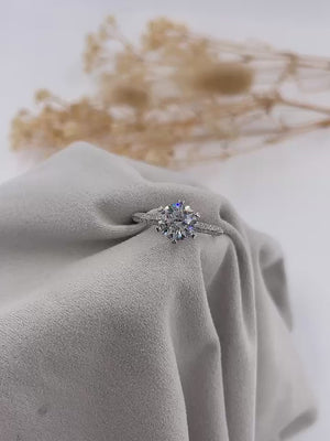 round brilliant cut diamond engagement rings melbourne australia custom jewelry