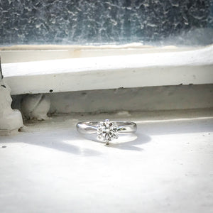 round brilliant cut diamond solitaire engagement rings melbourne australia custom design