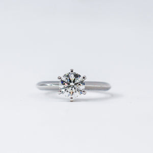 round brilliant cut diamond solitaire engagement rings sydney australia best price