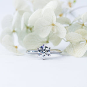 round brilliant cut diamond solitaire engagement rings sydney australia best price