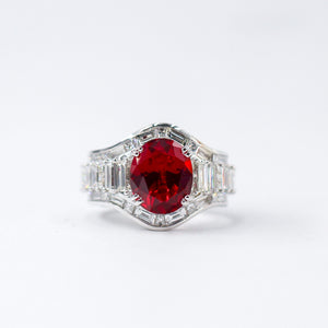 oval cut ruby diamond engegement rings sydney wholesale price