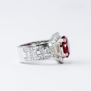 oval cut ruby diamond engegement rings sydney wholesale price