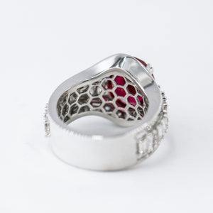 oval cut ruby diamond engegement rings sydney wholesale price