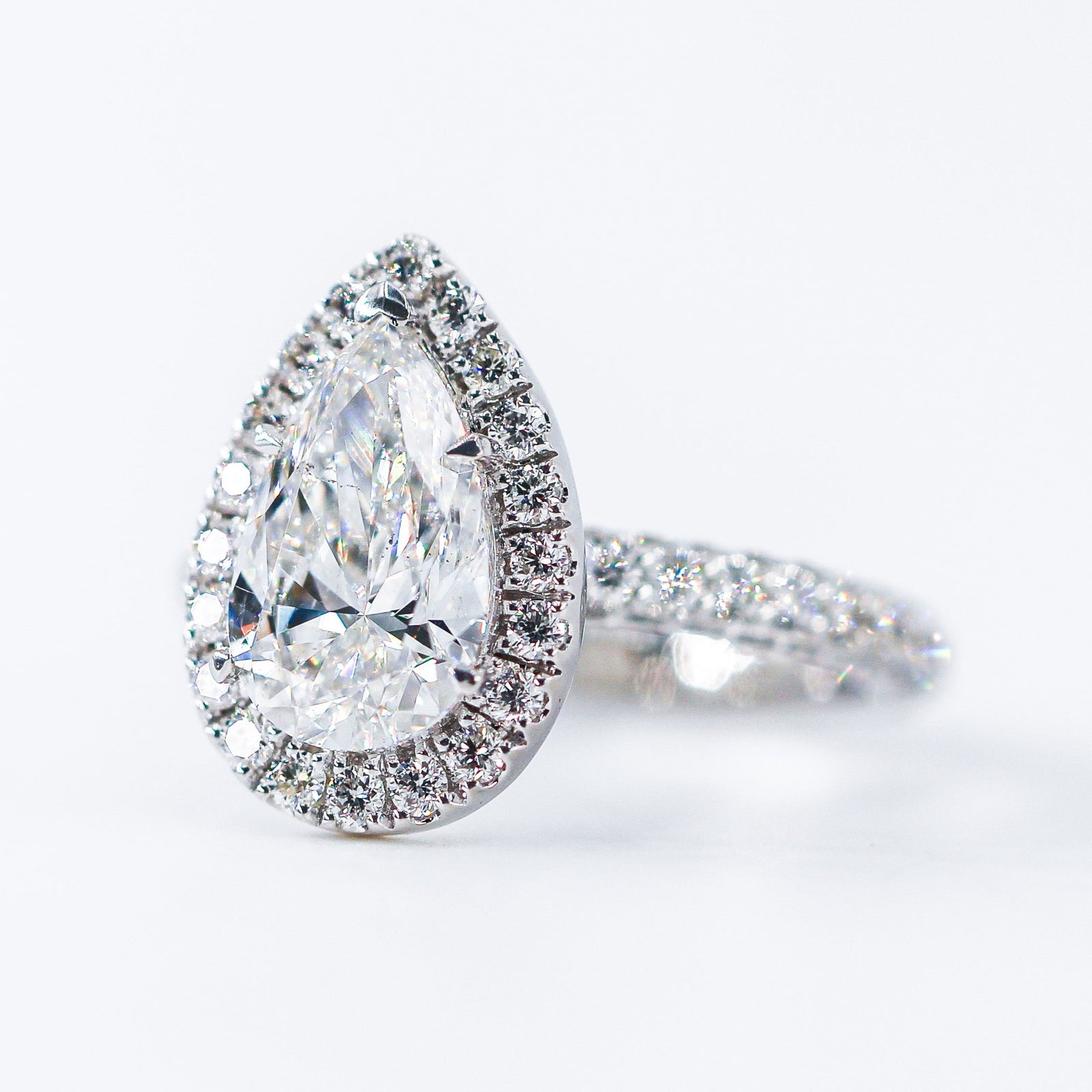 pear shape diamond engagement rings sydney australia luxury jewelry on sale