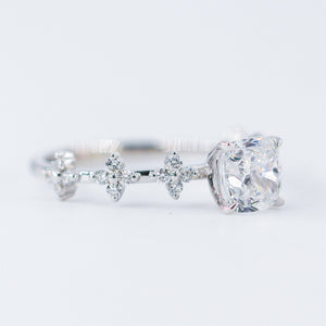 cushion cut diamond engagement rings melbourne australia custom jewelry