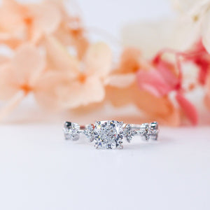 cushion cut diamond engagement rings melbourne australia custom jewelry