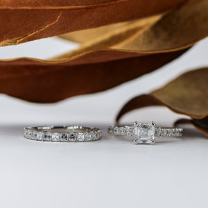 asscher cut diamond engagement rings brisbane custom jewelry