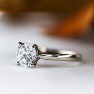 round brilliant cut diamond solitaire rings perth australia custom design