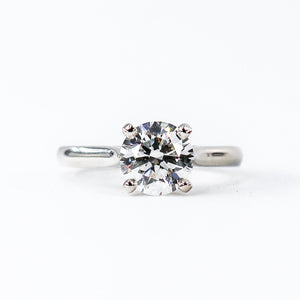 round brilliant cut diamond solitaire rings perth australia custom design
