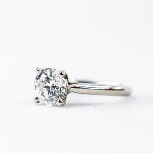 round brilliant cut diamond solitaire rings perth australia custom design