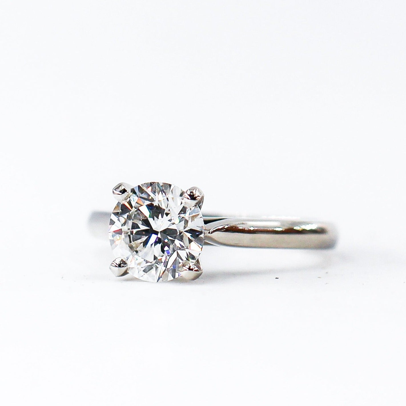 round brilliant cut diamond solitaire rings perth australia custom design