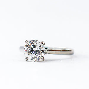 round brilliant cut diamond solitaire rings perth australia custom design