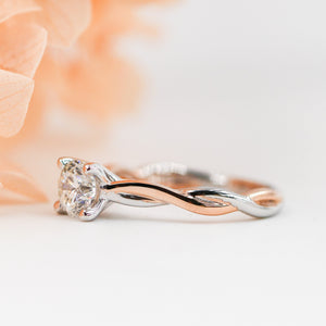 round brilliant cut diamond solitaire engagement rings melbourne for sale