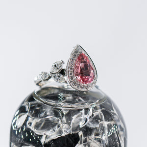 pear shape Tourmaline halo engagement rings perth best price