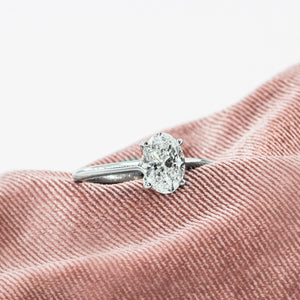 oval cut diamond solitaire engagement rings perth australia custom design
