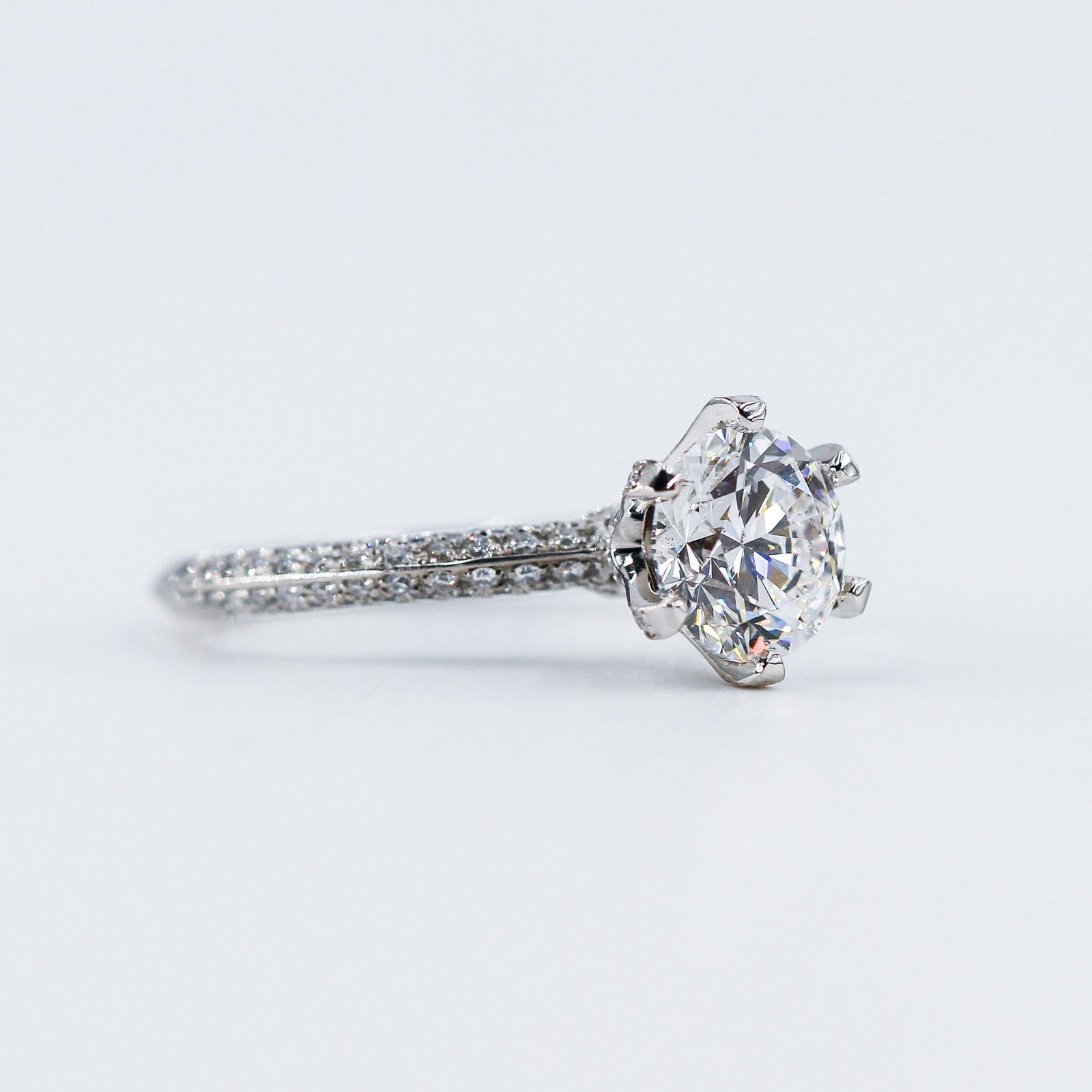 round brilliant cut diamond engagement rings melbourne australia custom jewelry