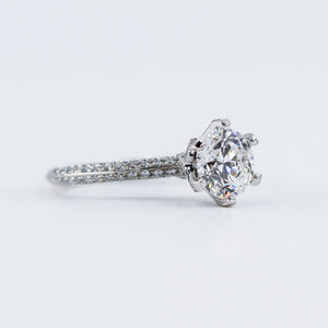 round brilliant cut diamond engagement rings melbourne australia custom jewelry