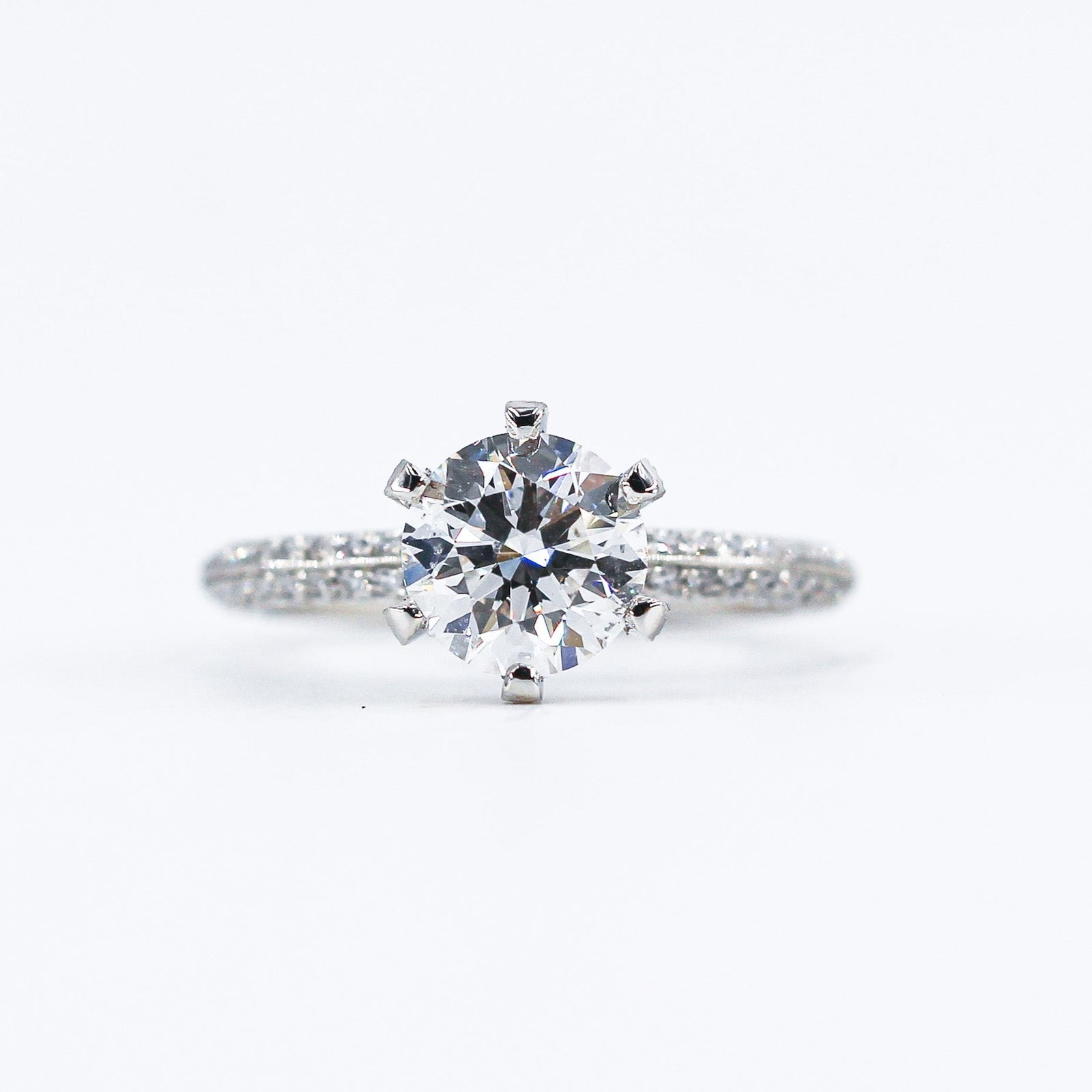 round brilliant cut diamond engagement rings melbourne australia custom jewelry
