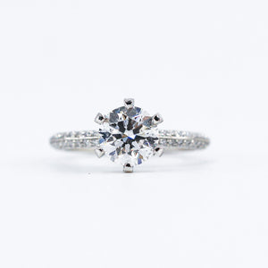 round brilliant cut diamond engagement rings melbourne australia custom jewelry