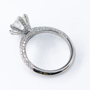 round brilliant cut diamond engagement rings melbourne australia custom jewelry