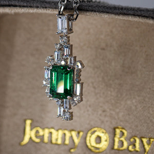 emerald cut emerald diamond pendants melbourne australia best value