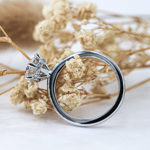 round brilliant cut diaond solitaire engagement rings sydney australia custom ring