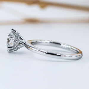 round brilliant cut diaond solitaire engagement rings sydney australia custom ring