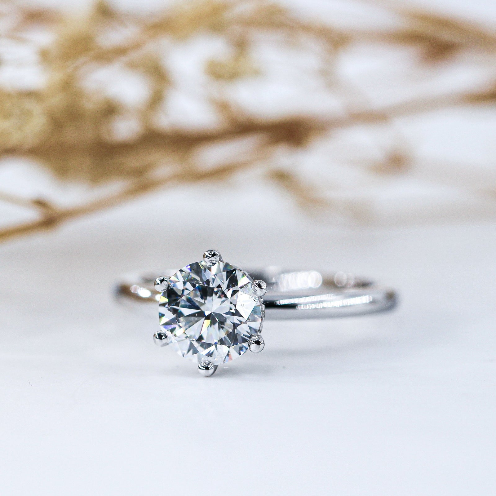 round brilliant cut diaond solitaire engagement rings sydney australia custom ring