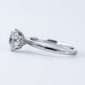 round brilliant cut diaond solitaire engagement rings sydney australia custom ring