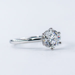 round brilliant cut diaond solitaire engagement rings sydney australia custom ring