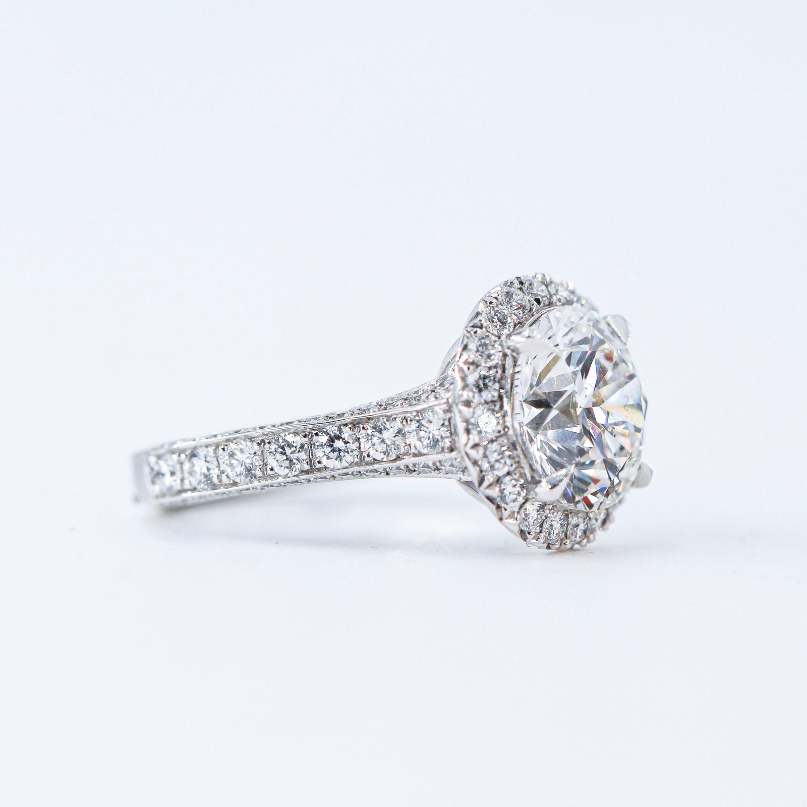 round brilliant cut diamond halo engagement rings perth best price