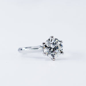 round brilliant cut diamond solitaire engagement rings perth australia for sale