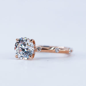 round brilliant cut diamond engagement rings sydney australia unique design