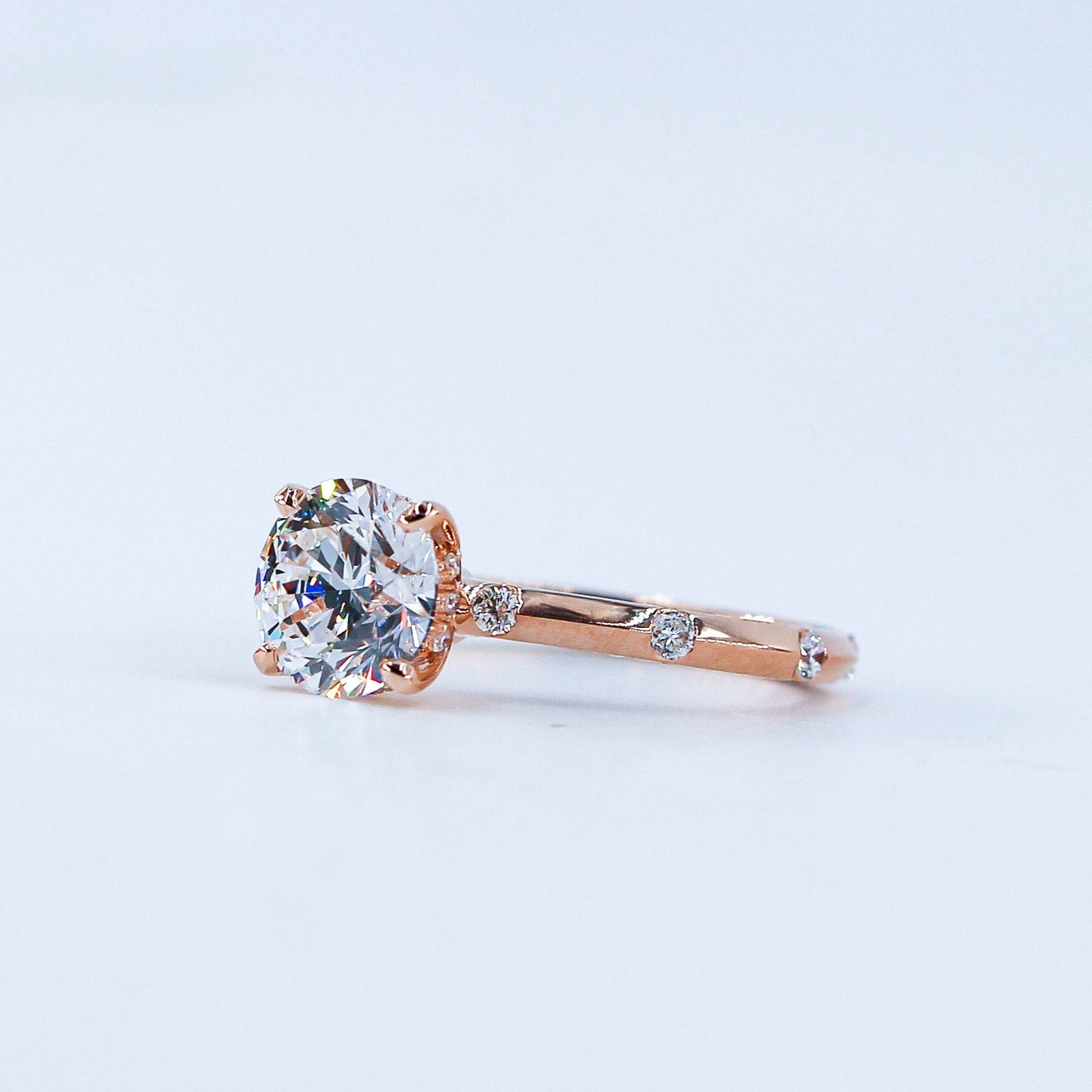 round brilliant cut diamond engagement rings sydney australia unique design
