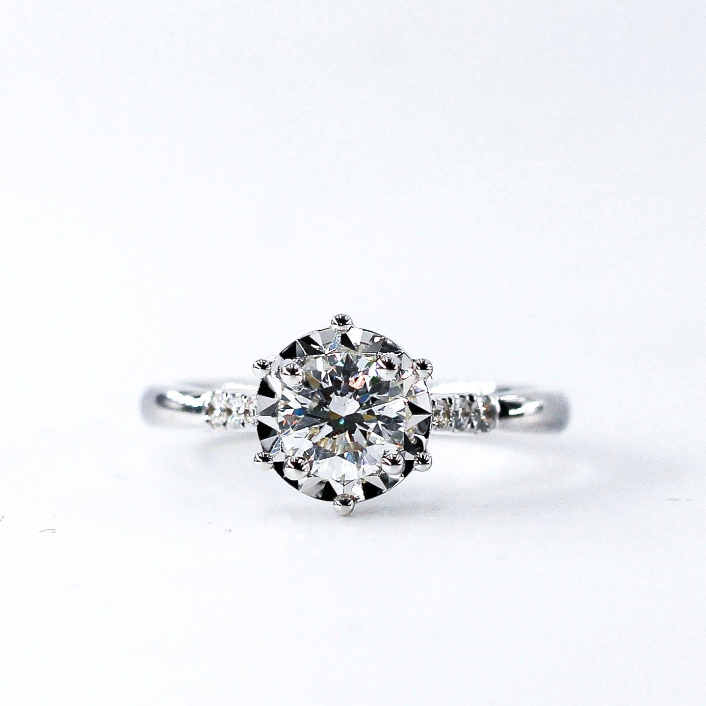 round brilliant cut diamond engagement rings brisbane unique design