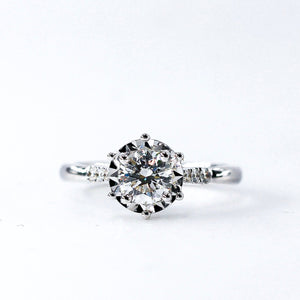 round brilliant cut diamond engagement rings brisbane unique design