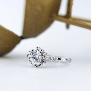 round brilliant cut diamond engagement rings brisbane unique design