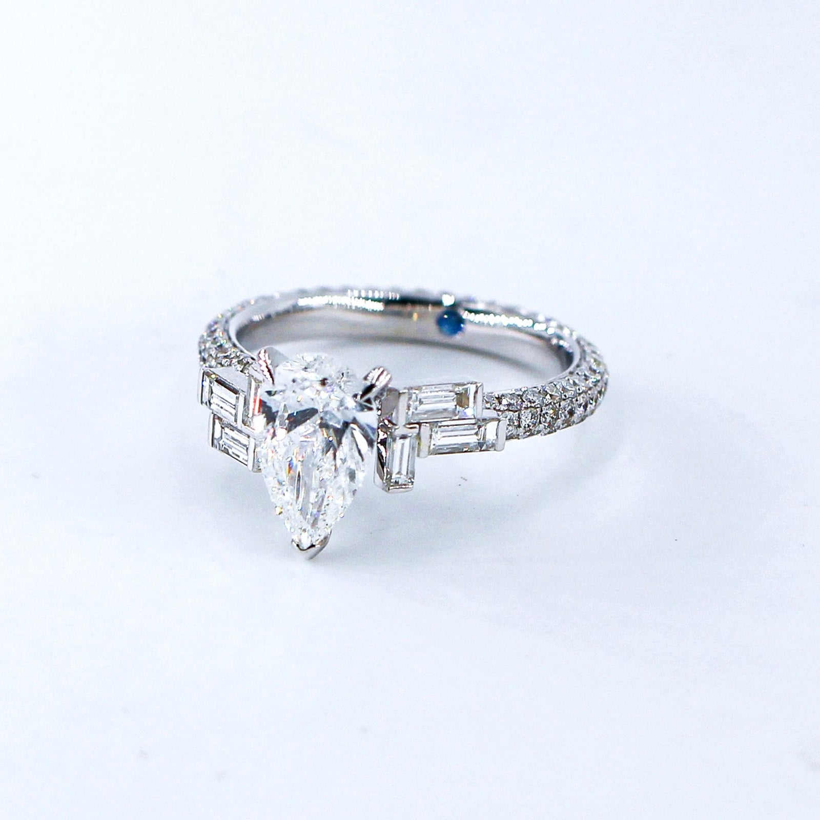 pear shape diamond sengagement rings brisbane australia custom jewelry