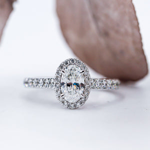 oval dut diamond halo engagement rings melbourne australia unique design