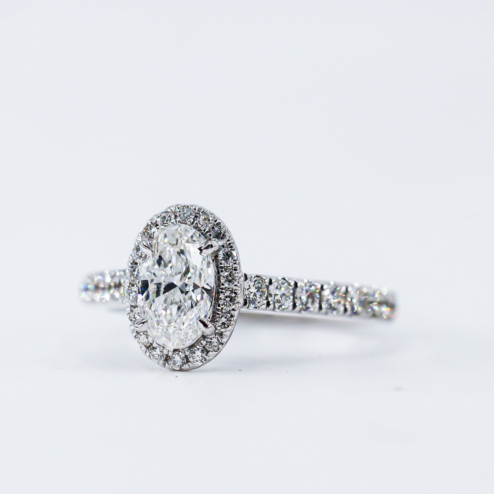 oval dut diamond halo engagement rings melbourne australia unique design